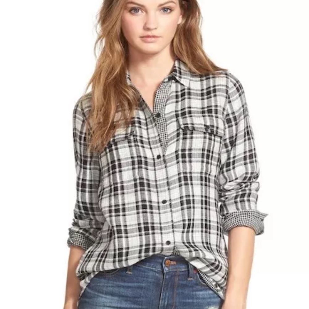 Madewell Ex Boyfriend Kemp Plaid Button Down
